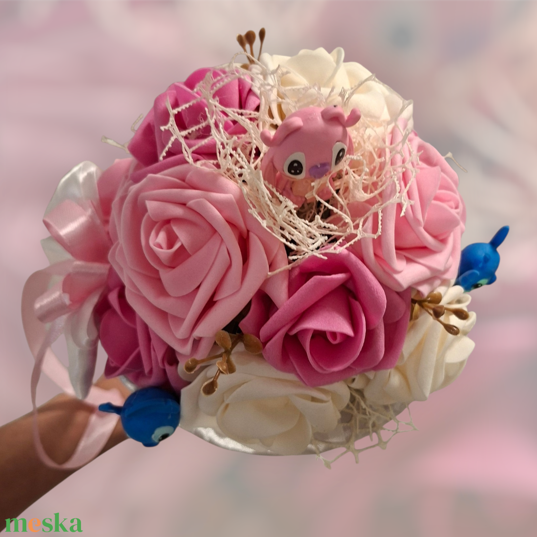 Óvodai ballagási csokor stich figurákkal - otthon & életmód - virágdekoráció - virágok - virágcsokor - Meska.hu