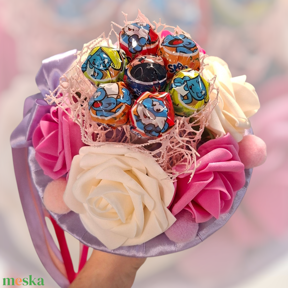 Óvodai ballagási csokor nyalókával - otthon & életmód - virágdekoráció - virágok - virágcsokor - Meska.hu