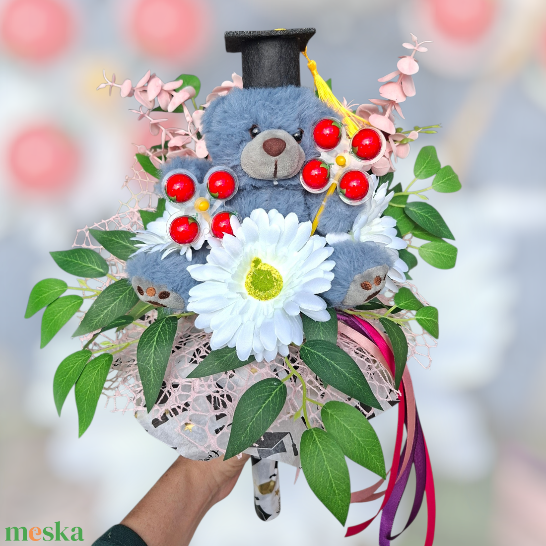 Macis óvodai ballagási csokor - otthon & életmód - virágdekoráció - virágok - virágcsokor - Meska.hu