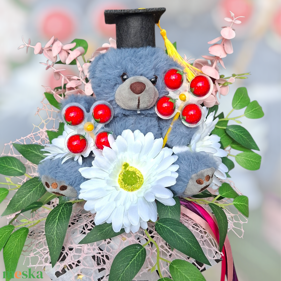 Macis óvodai ballagási csokor - otthon & életmód - virágdekoráció - virágok - virágcsokor - Meska.hu