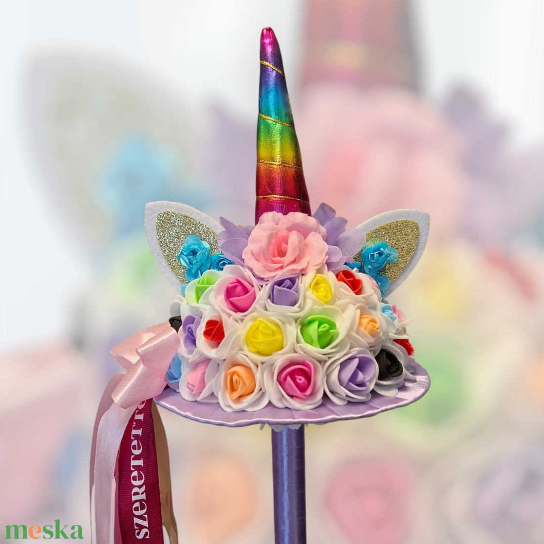 Unicornis csokor óvodai ballagásra - otthon & életmód - virágdekoráció - virágok - virágcsokor - Meska.hu