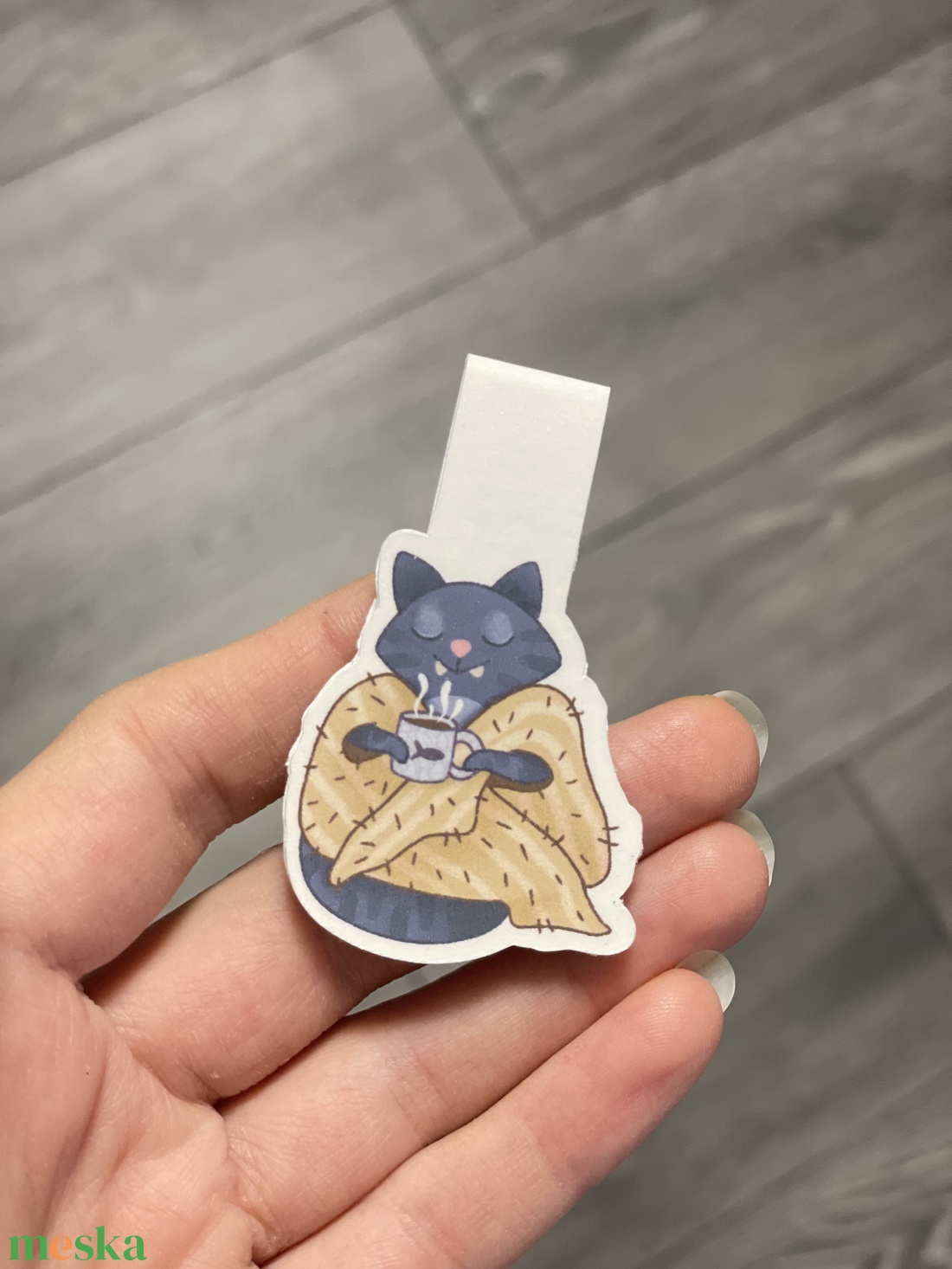 Mágneses könyvjelző hologramos - Mr. Chamberlin kényelem - könyv & zene - könyvjelző - Meska.hu