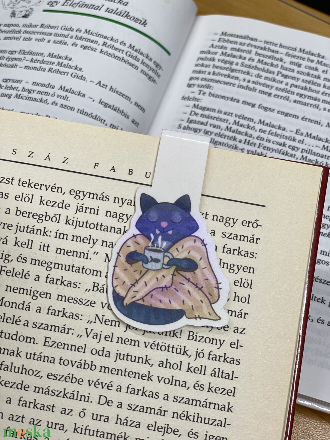 Mágneses könyvjelző hologramos - Mr. Chamberlin kényelem - könyv & zene - könyvjelző - Meska.hu