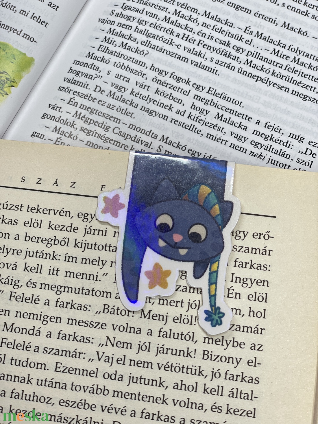 Mágneses könyvjelző hologramos - Mr. Chamberlin csillagos - könyv & zene - könyvjelző - Meska.hu