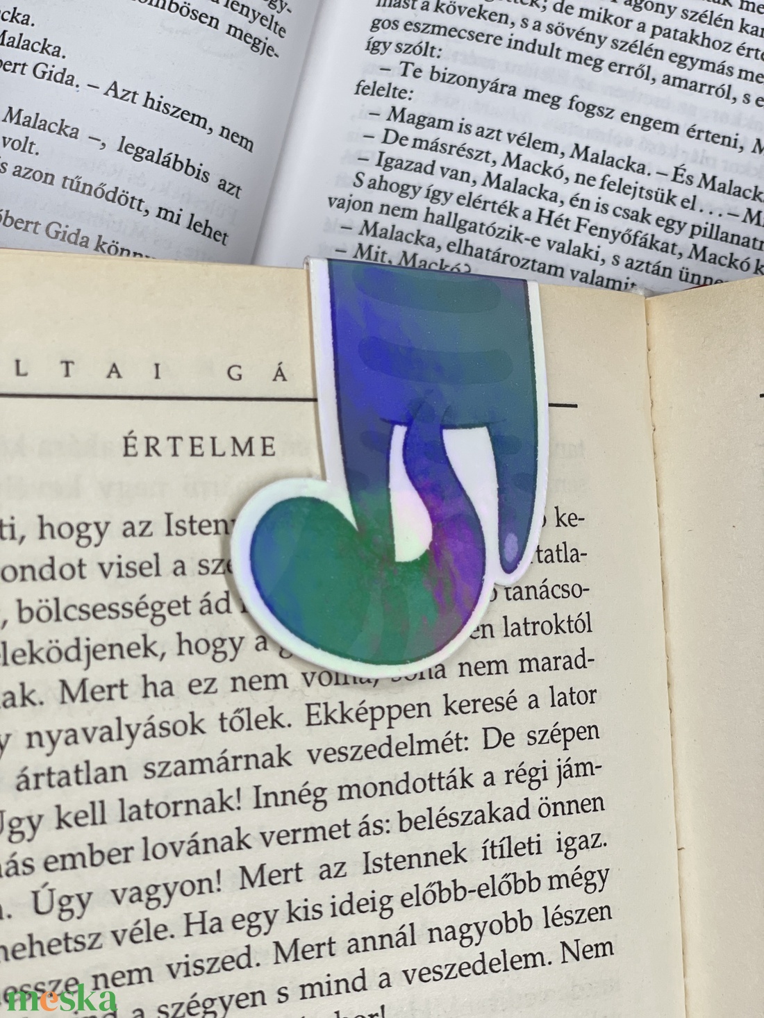 Mágneses könyvjelző hologramos - Mr. Chamberlin csillagos - könyv & zene - könyvjelző - Meska.hu