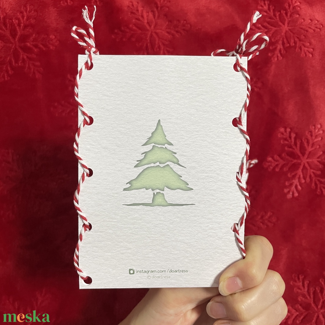 Karácsonyi boríték - Mrs. Hildred - otthon & életmód - papír, írószer - ajándékozás kellékei - pénzátadó boríték - Meska.hu