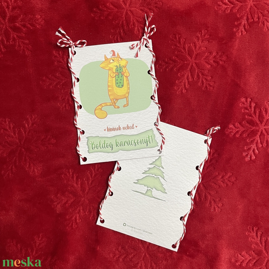 Karácsonyi boríték - Mrs. Hildred - otthon & életmód - papír, írószer - ajándékozás kellékei - pénzátadó boríték - Meska.hu