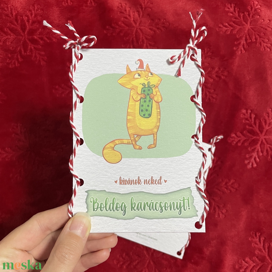 Karácsonyi boríték - Mrs. Hildred - otthon & életmód - papír, írószer - ajándékozás kellékei - pénzátadó boríték - Meska.hu