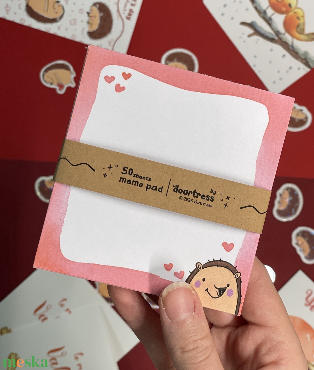 Sünis illusztrált jegyzettömb - otthon & életmód - papír, írószer - jegyzetfüzet & napló - Meska.hu