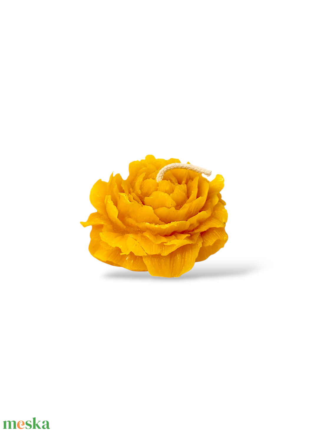 Méhviasz gyertya virág  - esküvő - dekoráció - gyertya & gyertyatartó - Meska.hu