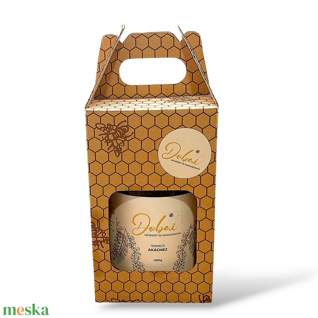 Mézes ajándék doboz 1 kg - élelmiszer - méz & propolisz - Meska.hu