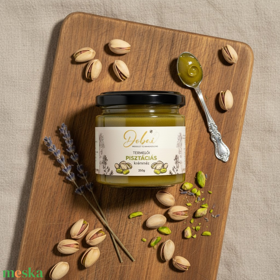 PISZTÁCIAVARÁZS - 100 %-os pisztáciás krémméz  - élelmiszer - méz & propolisz - Meska.hu