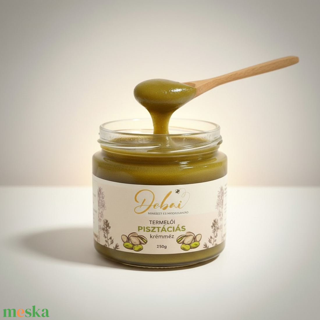 PISZTÁCIAVARÁZS - 100 %-os pisztáciás krémméz  - élelmiszer - méz & propolisz - Meska.hu