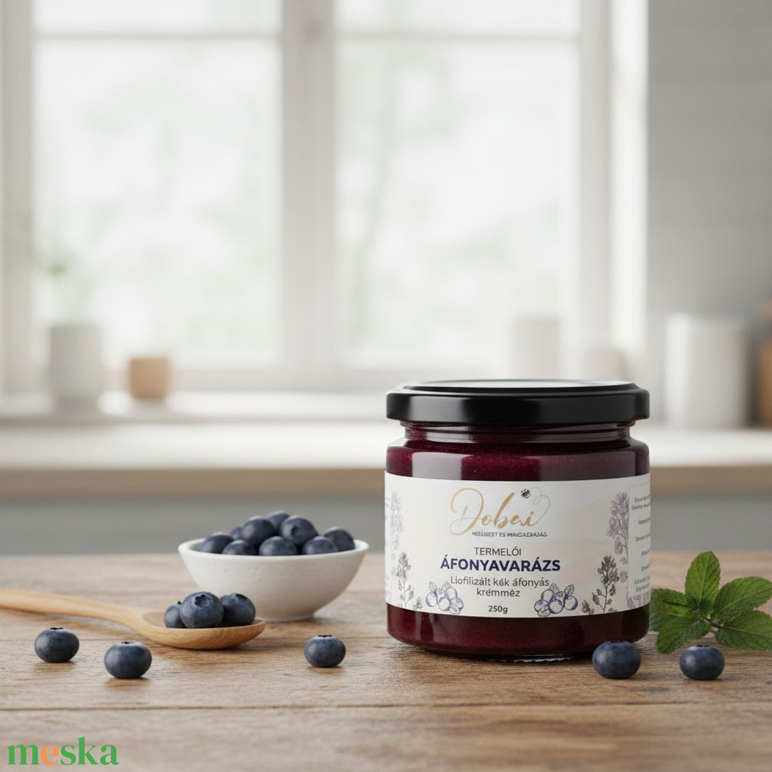 ÁFONYAVARÁZS - Liofilizált áfonyás krémméz  - élelmiszer - méz & propolisz - Meska.hu