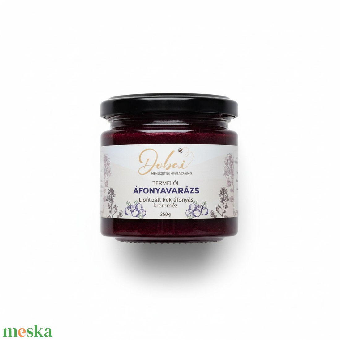 ÁFONYAVARÁZS - Liofilizált áfonyás krémméz  - élelmiszer - méz & propolisz - Meska.hu