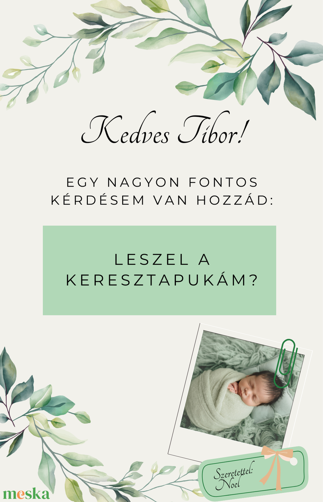 Keresztszülő felkérő III. - otthon & életmód - papír, írószer - ajándékozás kellékei - képeslap, üdvözlőlap - Meska.hu Keresztszülő felkérő III. - otthon & életmód - papír, írószer - ajándékozás kellékei - képeslap, üdvözlőlap - Meska.hu