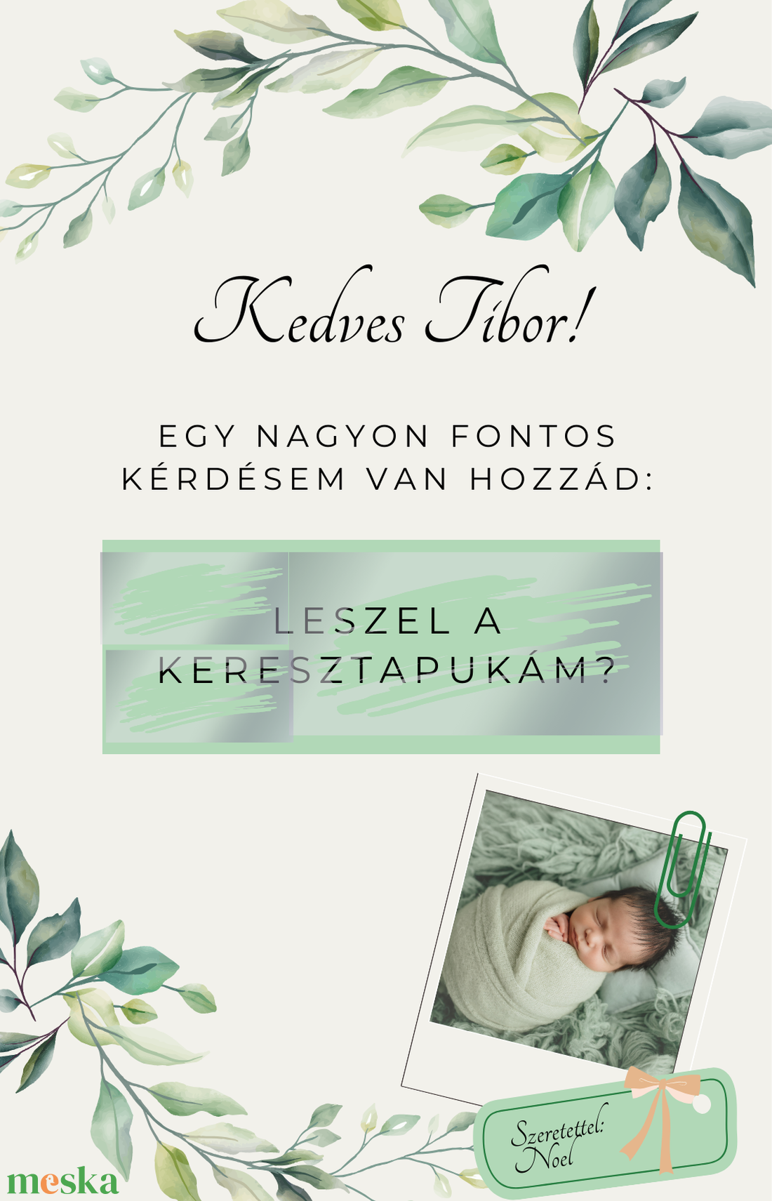 Keresztszülő felkérő III. - otthon & életmód - papír, írószer - ajándékozás kellékei - képeslap, üdvözlőlap - Meska.hu Keresztszülő felkérő III. - otthon & életmód - papír, írószer - ajándékozás kellékei - képeslap, üdvözlőlap - Meska.hu