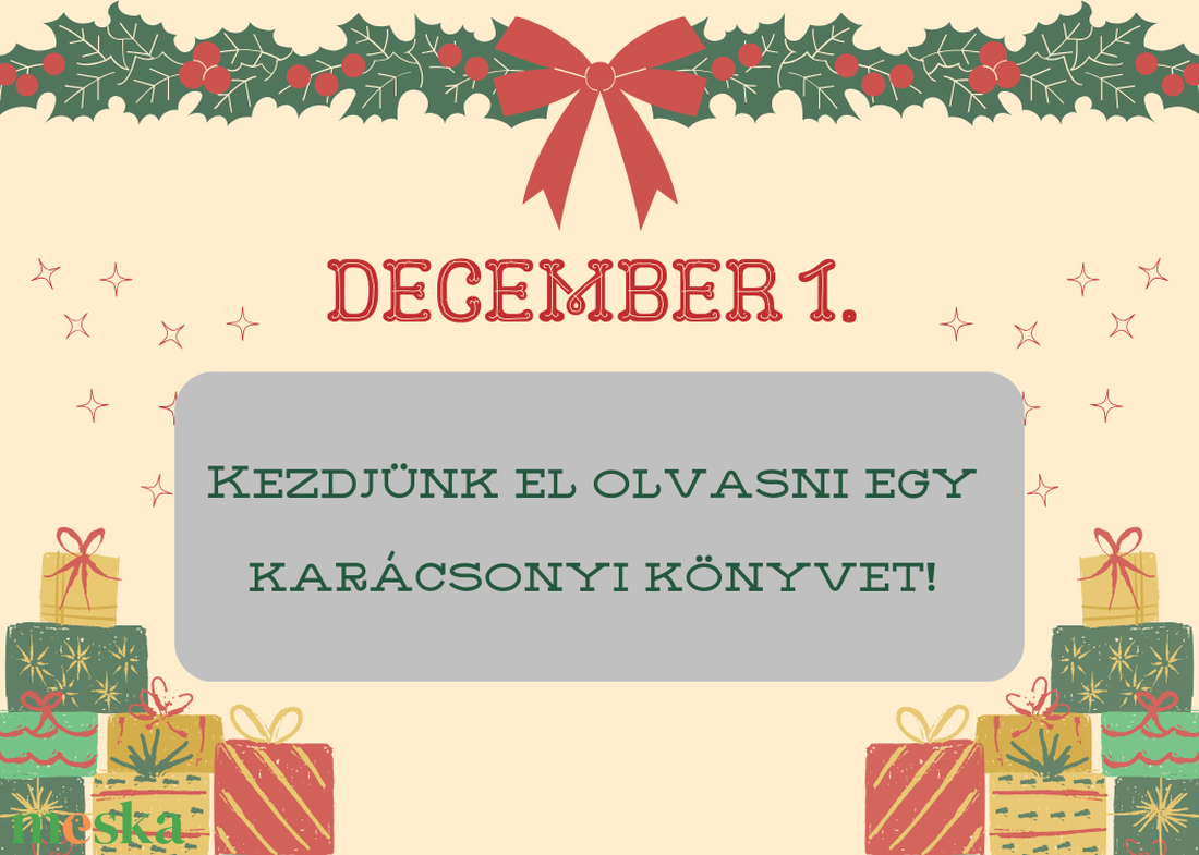 Kaparós adventi naptár-kártyák - karácsony - adventi díszek - adventi naptár - Meska.hu