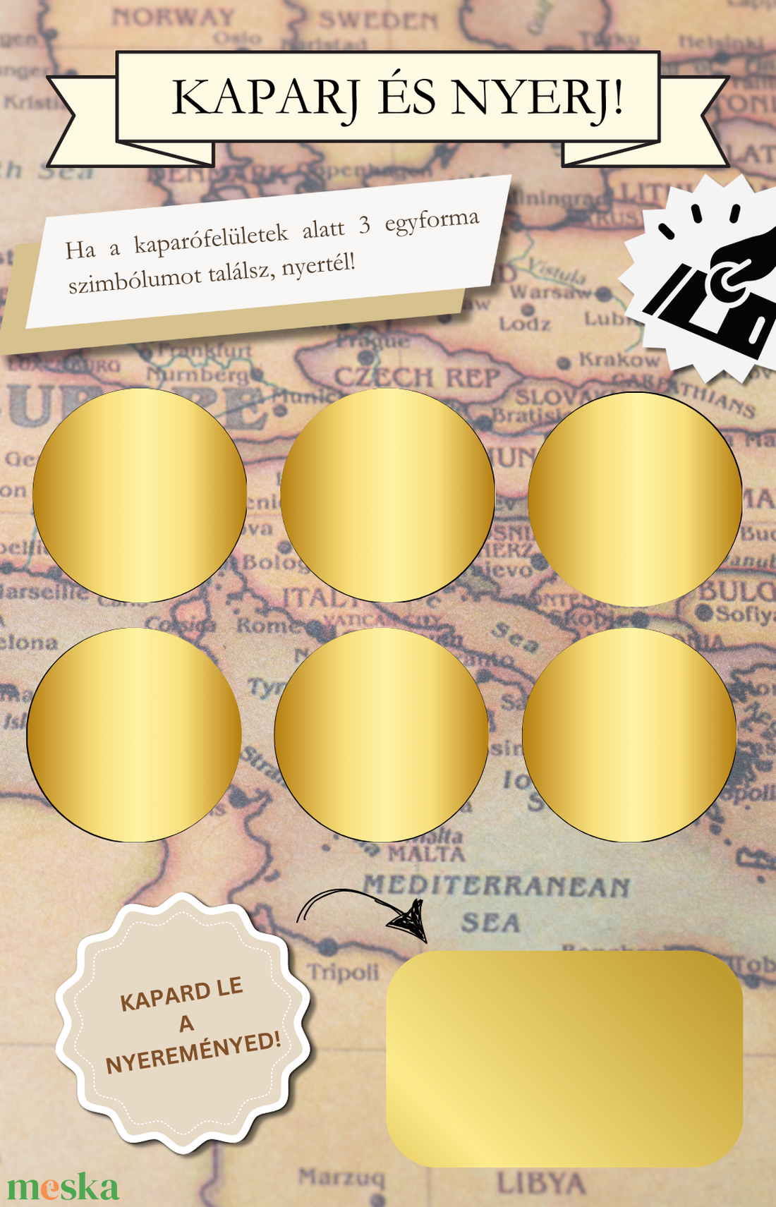 Kaparós sorsjegy utazás ajándékozáshoz II. - otthon & életmód - papír, írószer - ajándékozás kellékei - ajándék sorsjegy - Meska.hu Kaparós sorsjegy utazás ajándékozáshoz II. - otthon & életmód - papír, írószer - ajándékozás kellékei - ajándék sorsjegy - Meska.hu