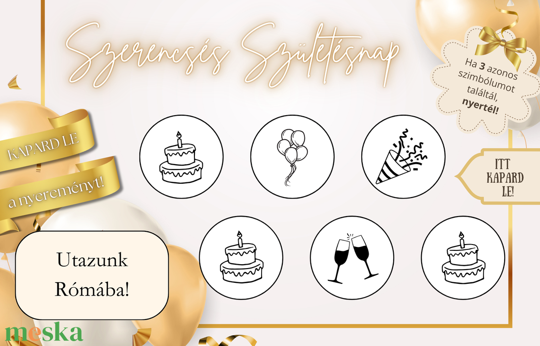 Születésnapi kaparós sorsjegy - otthon & életmód - papír, írószer - ajándékozás kellékei - ajándék sorsjegy - Meska.hu Születésnapi kaparós sorsjegy - otthon & életmód - papír, írószer - ajándékozás kellékei - ajándék sorsjegy - Meska.hu