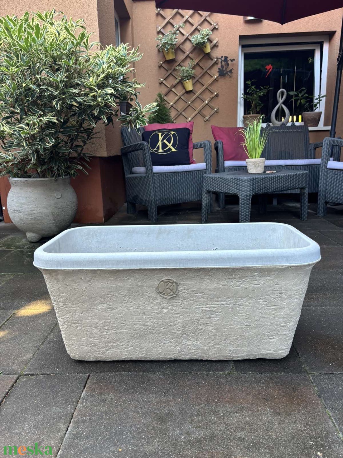 Árpád kőedény - otthon & életmód - ház & kert - virágláda, balkonláda - Meska.hu