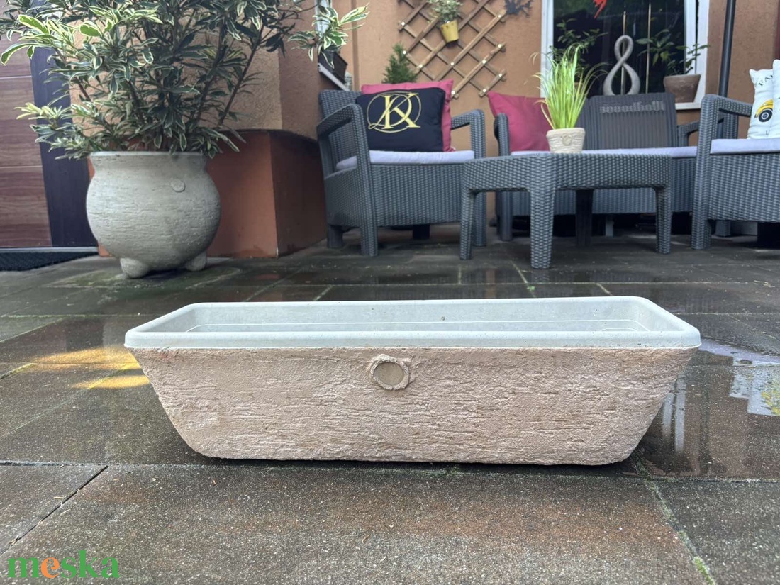 Villő kőedény - otthon & életmód - ház & kert - virágláda, balkonláda - Meska.hu