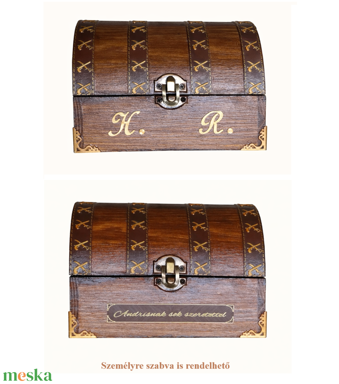 Feliratozható fa kalóz kincsesláda � egyedi ajándék gyerekeknek és felnőtteknek - otthon & életmód - dekoráció - asztal és polc dekoráció - díszdoboz - Meska.hu