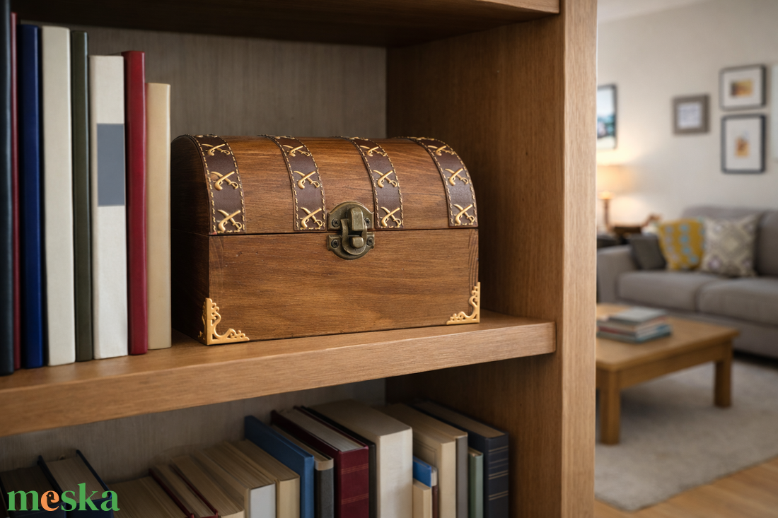 Feliratozható fa kalóz kincsesláda � egyedi ajándék gyerekeknek és felnőtteknek - otthon & életmód - dekoráció - asztal és polc dekoráció - díszdoboz - Meska.hu