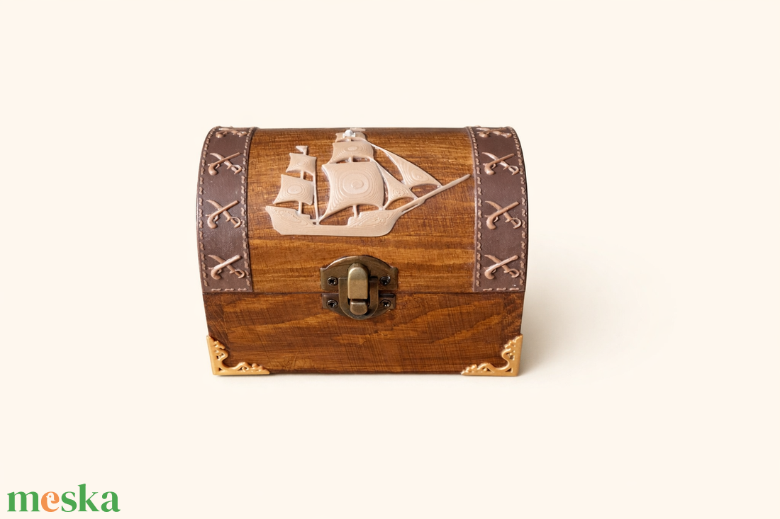 Feliratozható fa kalóz kincsesláda � egyedi ajándék gyerekeknek és felnőtteknek - otthon & életmód - dekoráció - asztal és polc dekoráció - díszdoboz - Meska.hu