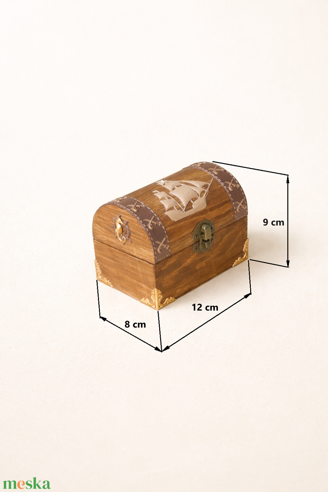 Feliratozható fa kalóz kincsesláda � egyedi ajándék gyerekeknek és felnőtteknek - otthon & életmód - dekoráció - asztal és polc dekoráció - díszdoboz - Meska.hu