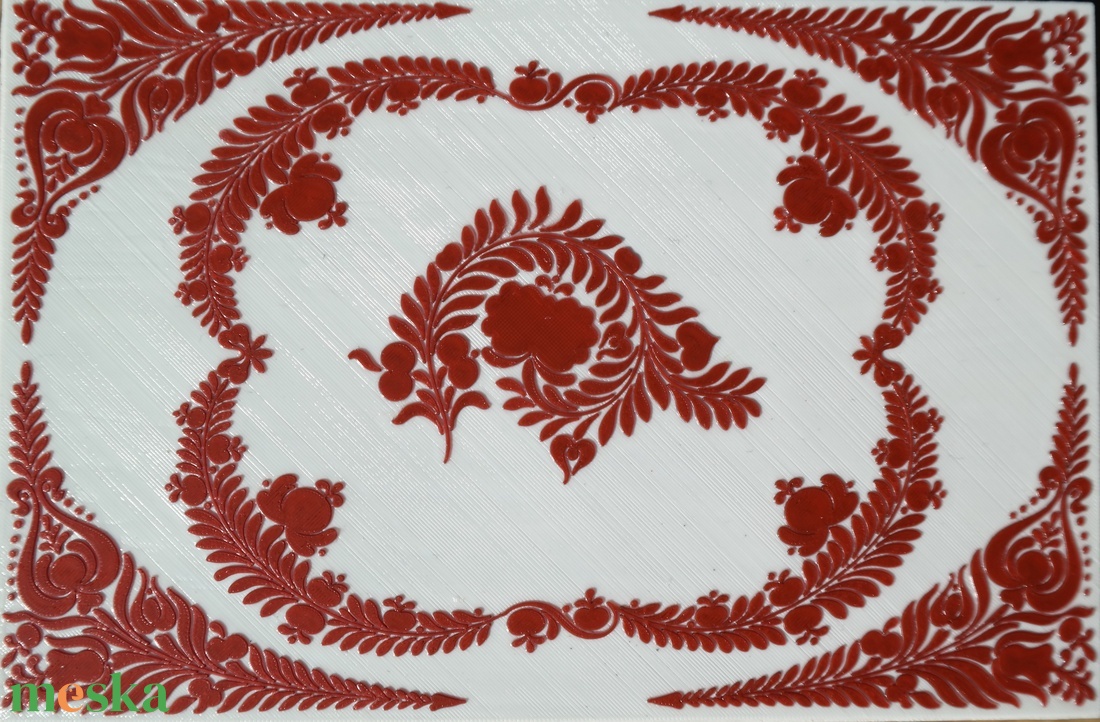 Népművészeti mintás fa díszdoboz - otthon & életmód - dekoráció - asztal és polc dekoráció - díszdoboz - Meska.hu