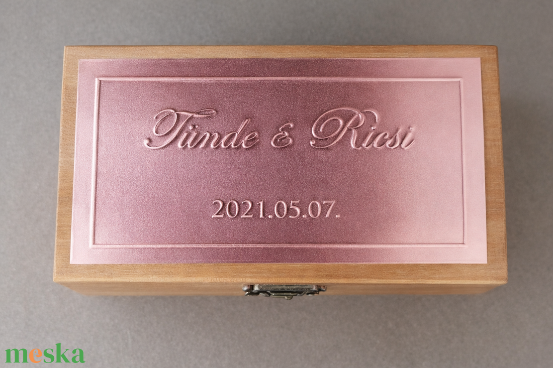 Pénzátadó  nászajándék doboz - esküvő - emlék & ajándék - nászajándék - esküvői pénzátadó doboz - Meska.hu