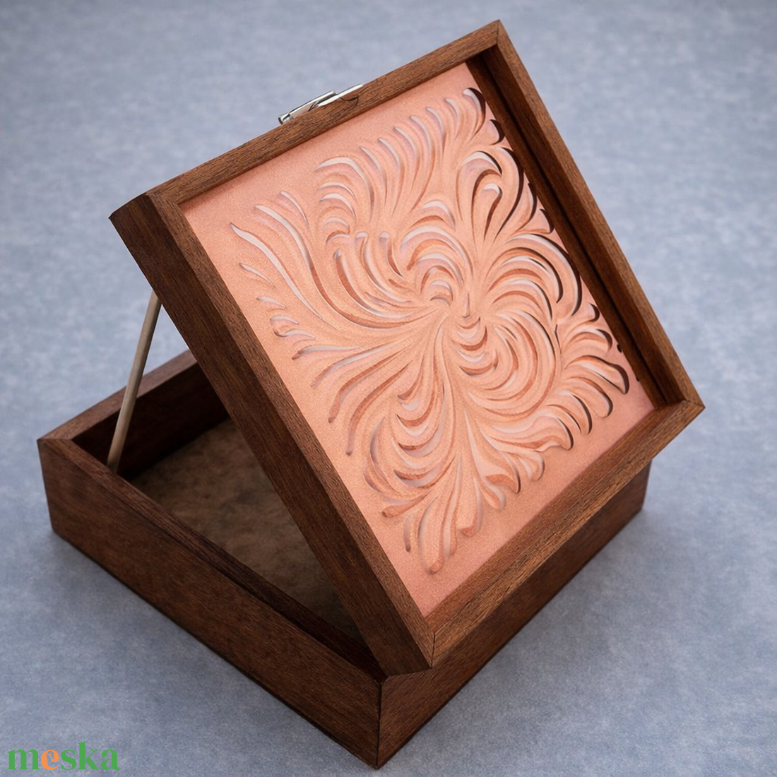  Virágos díszdoboz 1 - otthon & életmód - dekoráció - asztal és polc dekoráció - díszdoboz - Meska.hu