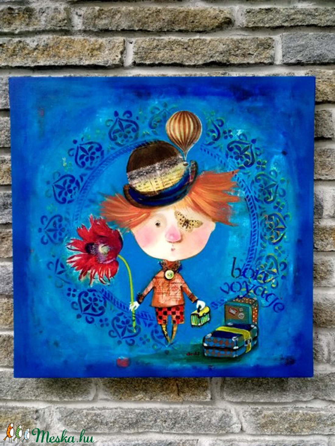 BON VOYAGE 50cm x 50cm vászon nyomat -  - Meska.hu BON VOYAGE 50cm x 50cm vászon nyomat -  - Meska.hu