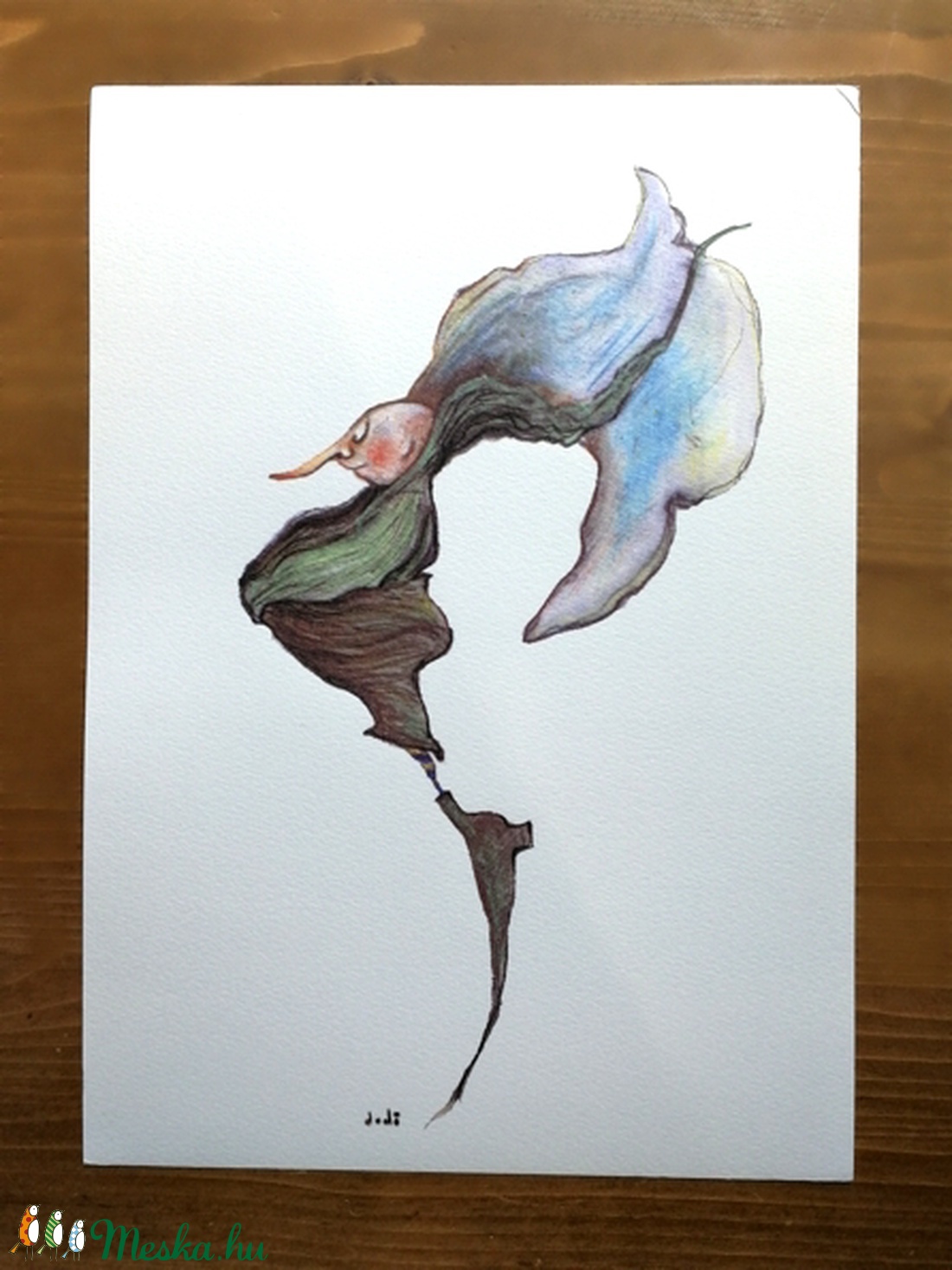 KERTI NÉPSÉG / KÉK BABVIRÁG  grafikai nyomat  A4 -  - Meska.hu KERTI NÉPSÉG / KÉK BABVIRÁG  grafikai nyomat  A4 -  - Meska.hu