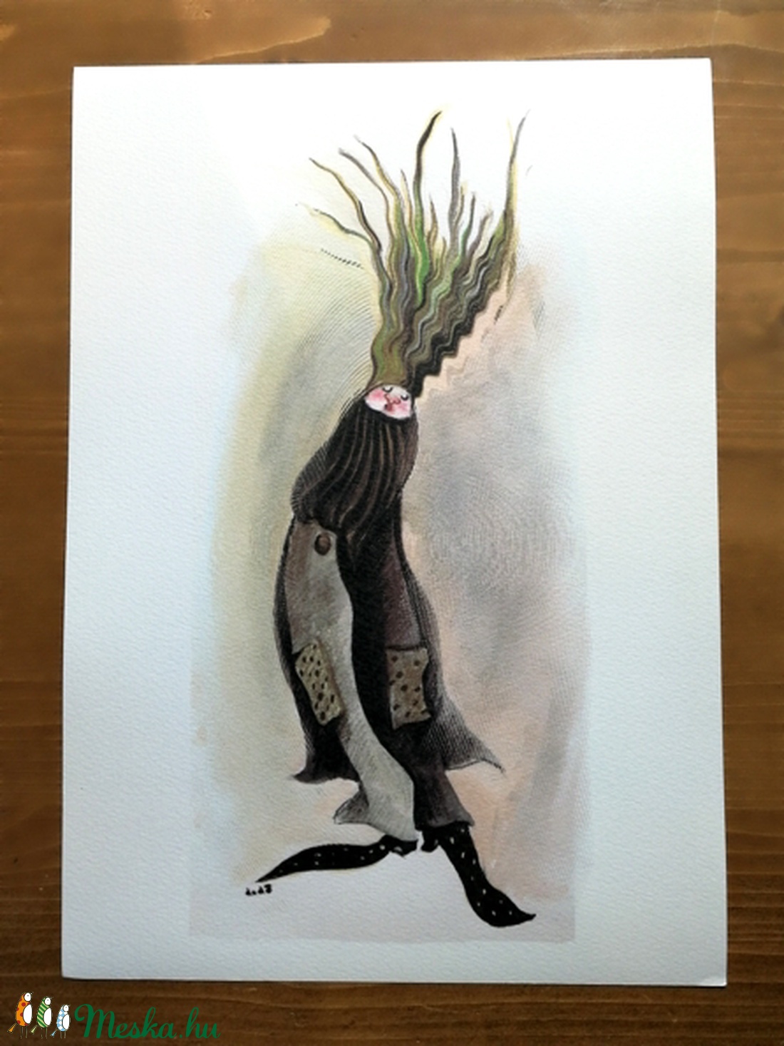 KERTI NÉPSÉG /SNIDLING ÚR  grafikai nyomat  A4 -  - Meska.hu KERTI NÉPSÉG /SNIDLING ÚR  grafikai nyomat  A4 -  - Meska.hu