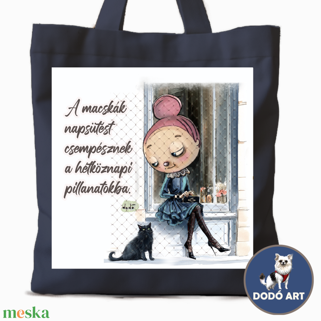 Dodó Art Vászontáska / A macskák... - táska & tok - bevásárlás & shopper táska - shopper, textiltáska, szatyor - Meska.hu Dodó Art Vászontáska / A macskák... - táska & tok - bevásárlás & shopper táska - shopper, textiltáska, szatyor - Meska.hu