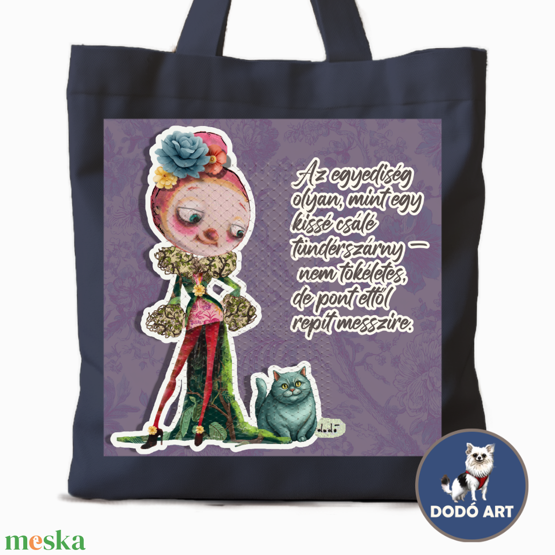 Dodó Art Vászontáska / Az egyediség.... - táska & tok - bevásárlás & shopper táska - shopper, textiltáska, szatyor - Meska.hu Dodó Art Vászontáska / Az egyediség.... - táska & tok - bevásárlás & shopper táska - shopper, textiltáska, szatyor - Meska.hu