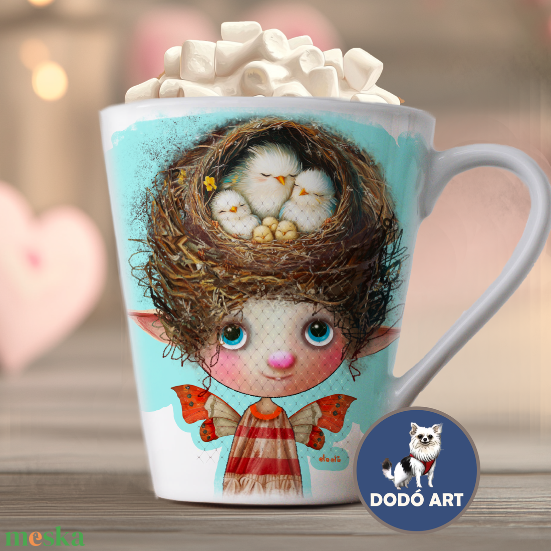 Tündéres Latte Bögre / Kiki - otthon & életmód - konyhafelszerelés, tálalás - tálalás - bögre & csésze - Meska.hu Tündéres Latte Bögre / Kiki - otthon & életmód - konyhafelszerelés, tálalás - tálalás - bögre & csésze - Meska.hu