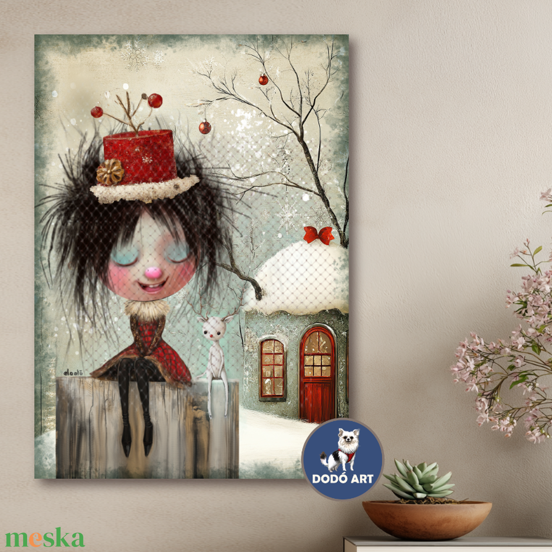 Tündéres Falikép / Téli Varázslat - művészet - grafika & illusztráció - művészi nyomat - Meska.hu Tündéres Falikép / Téli Varázslat - művészet - grafika & illusztráció - művészi nyomat - Meska.hu