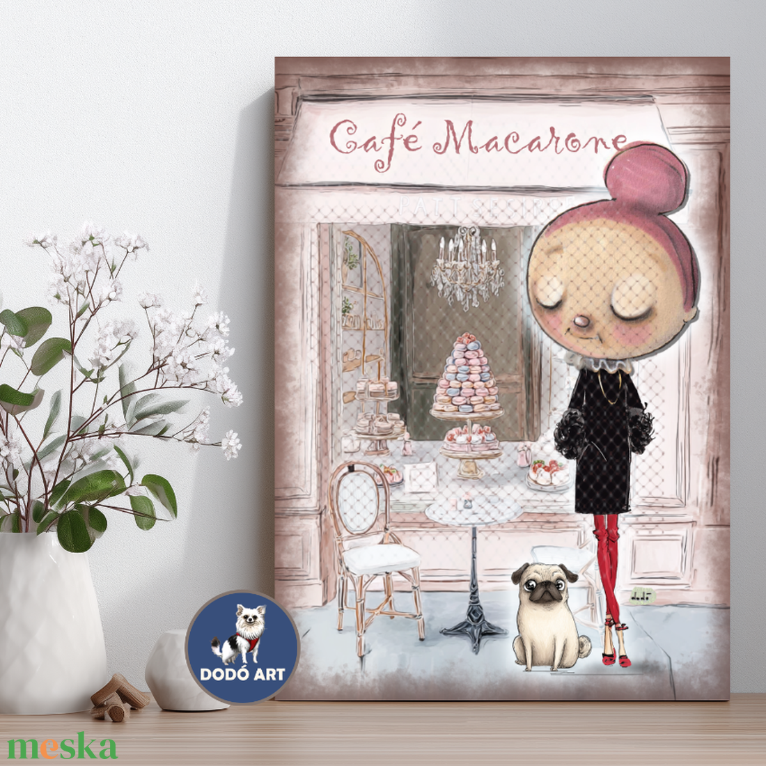 Dodó Art Tündéres Kép / Café Macarone - művészet - grafika & illusztráció - művészi nyomat - Meska.hu Dodó Art Tündéres Kép / Café Macarone - művészet - grafika & illusztráció - művészi nyomat - Meska.hu