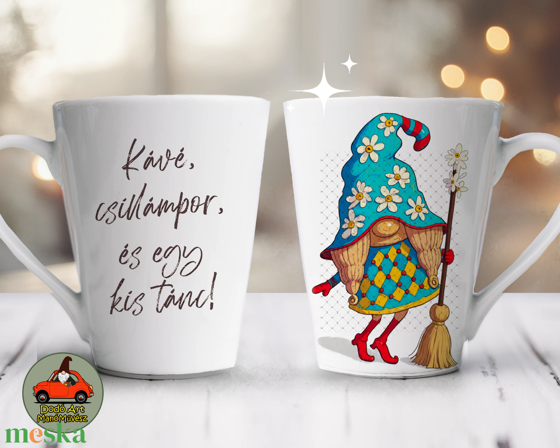 Boszis Latte Bögre / LUMI és a varázsseprű - otthon & életmód - konyhafelszerelés, tálalás - tálalás - bögre & csésze - Meska.hu