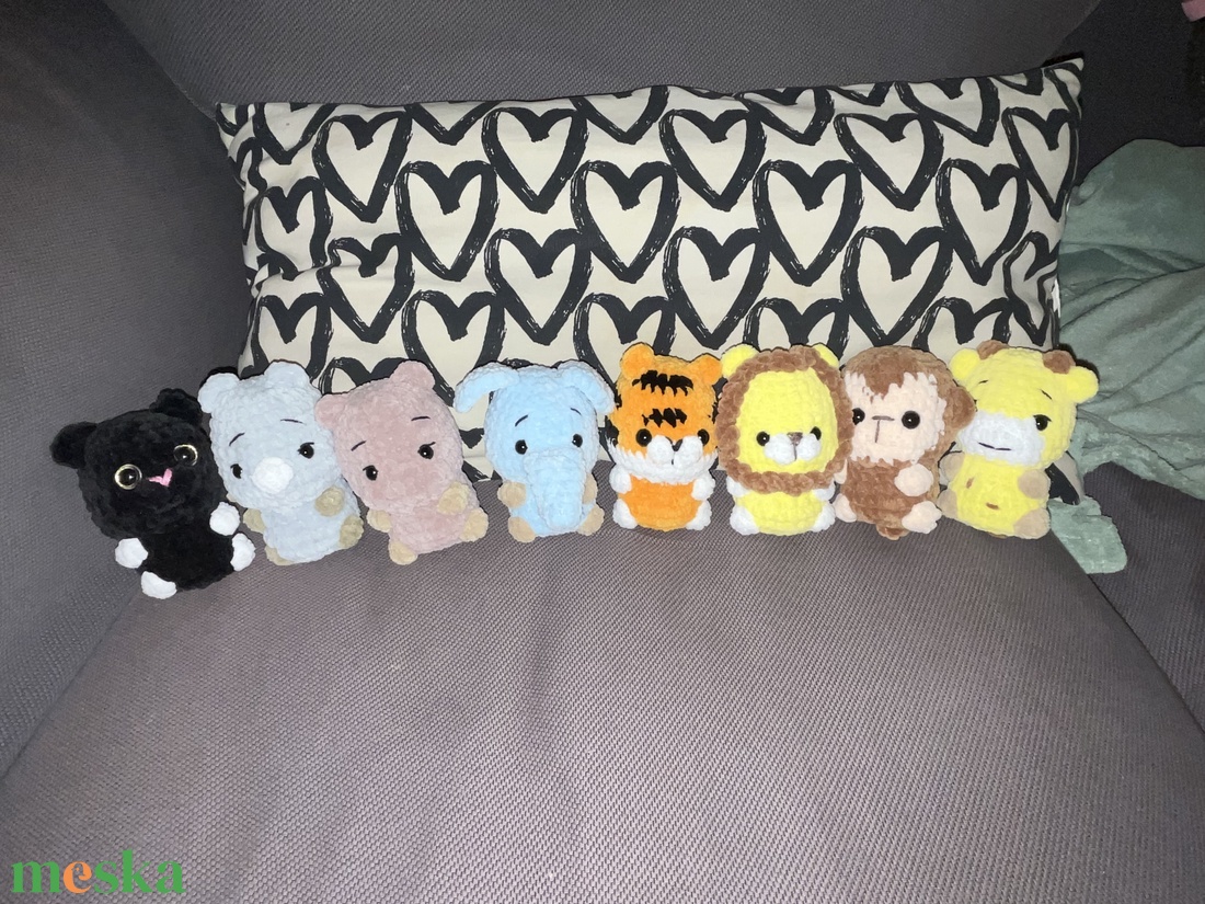 Mini Safari horgolt állatok - játék & sport - plüssállat & játékfigura - más figura - Meska.hu