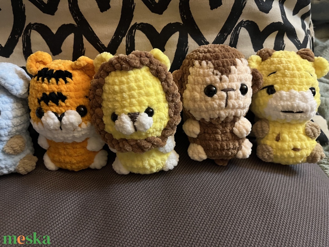 Mini Safari horgolt állatok - játék & sport - plüssállat & játékfigura - más figura - Meska.hu