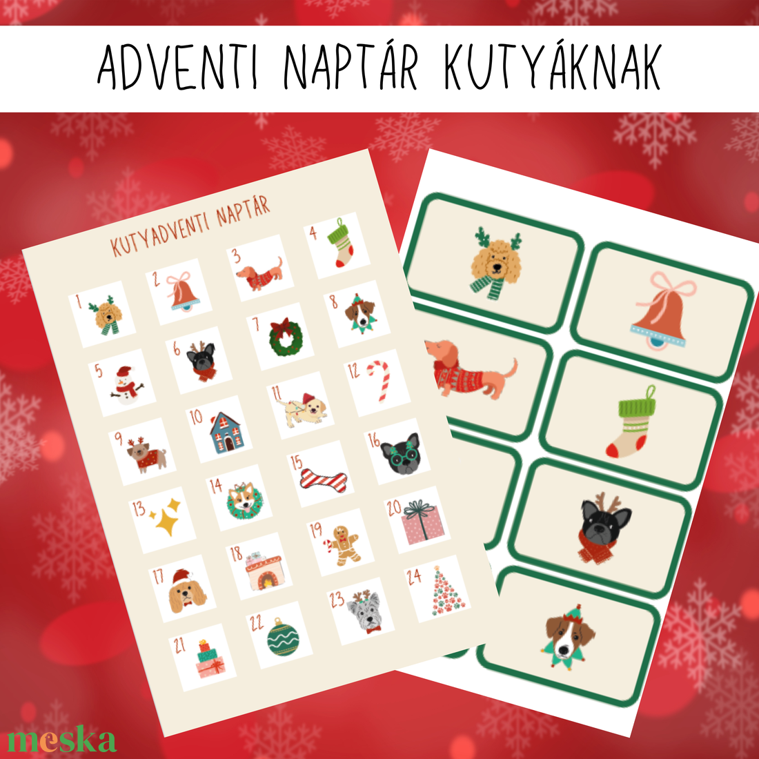 KUTYADVENTI NAPTÁR - karácsony - adventi díszek - adventi naptár - Meska.hu KUTYADVENTI NAPTÁR - karácsony - adventi díszek - adventi naptár - Meska.hu