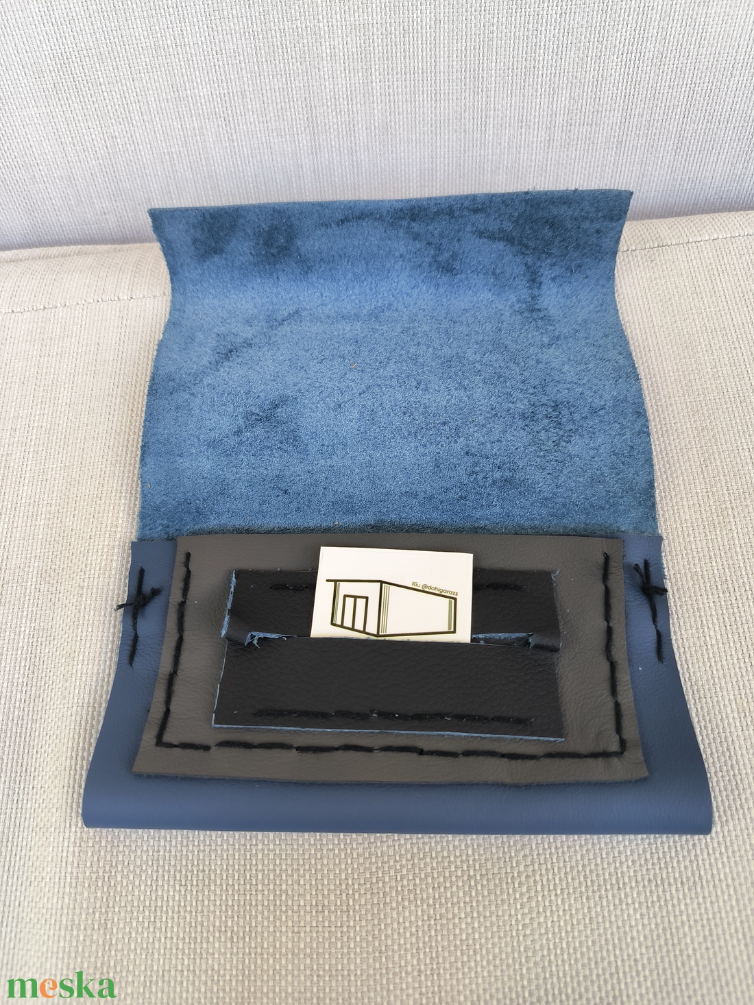 DOHIGARÁZS Dohánytartó / Dohánytárca - Bőr - Kézzel készített - Bordó - táska & tok - pénztárca & más tok - dohánytasak & szütyő - Meska.hu