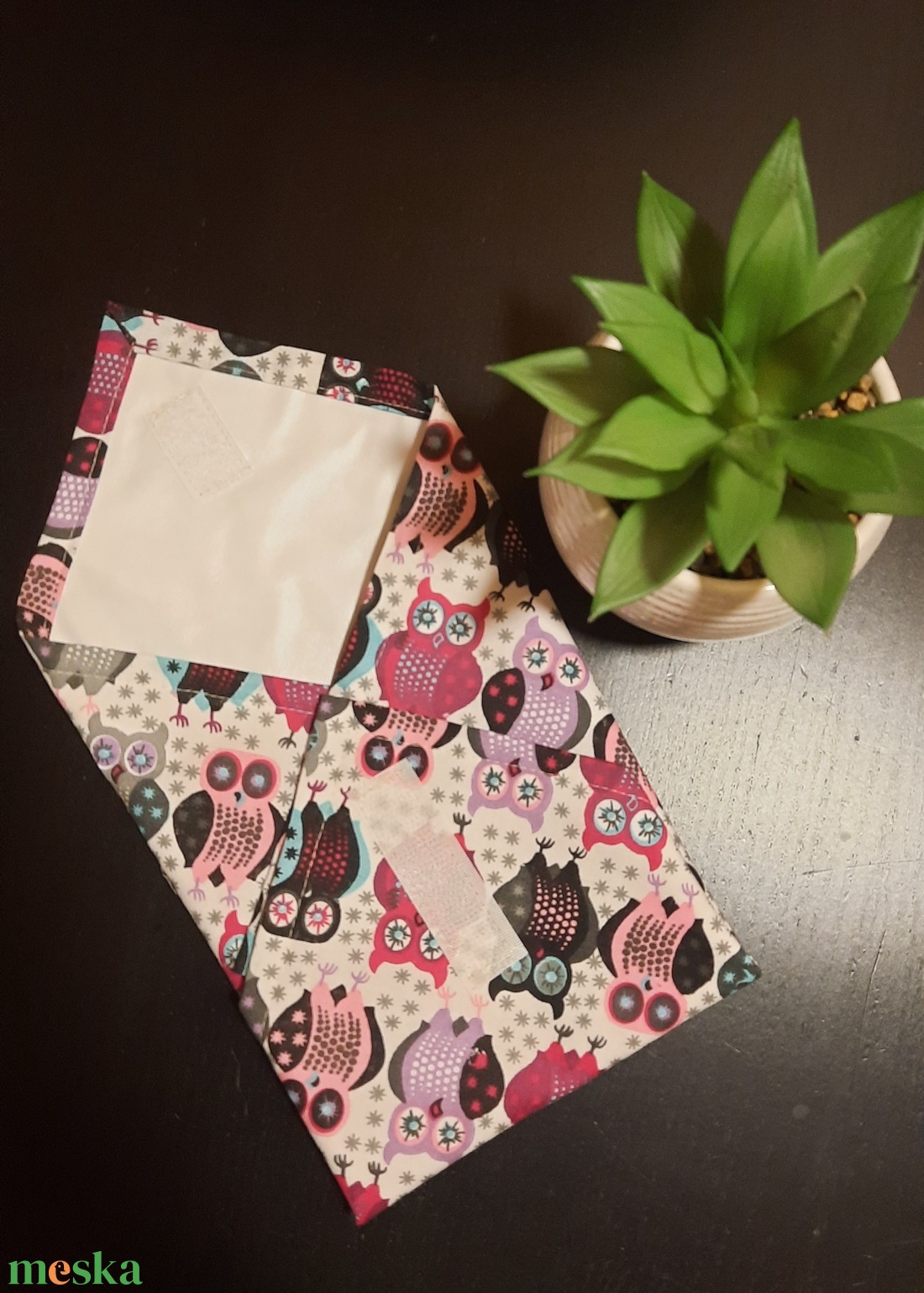 Textilszalvéta baglyos - otthon & életmód - konyhafelszerelés, tálalás - konyhai textil - szalvéta - Meska.hu