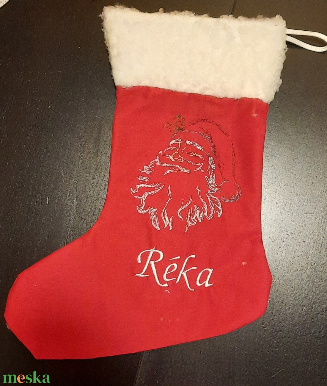 Hímzett Mikulás csizma - karácsony - mikulás - mikulás zsák, zokni, csizma - Meska.hu Hímzett Mikulás csizma - karácsony - mikulás - mikulás zsák, zokni, csizma - Meska.hu