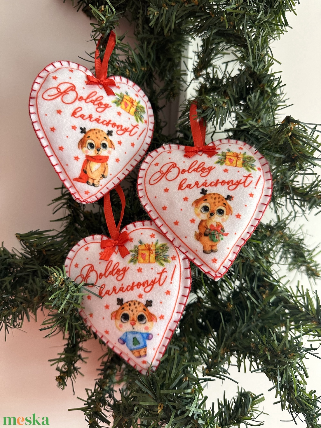 Cuki szarvasos karácsonyi filc díszek - karácsony - karácsonyi lakásdekoráció - karácsonyfadíszek - Meska.hu Cuki szarvasos karácsonyi filc díszek - karácsony - karácsonyi lakásdekoráció - karácsonyfadíszek - Meska.hu