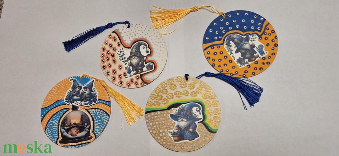 Fa alapú dísztárgy---Karácsonyi manók-- - karácsony - karácsonyi lakásdekoráció - karácsonyi manók, figurák - Meska.hu